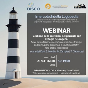 W15 Gestione delle secrezioni nel paziente con disfagia neurogena. Scale di valutazione, meccanismi protettivi, strategie di disostruzione bronchiale e spunti riabilitativi nella pratica logopedica.