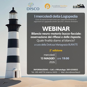 W08/B-2 Bilancio neuro-motorio bucco-facciale: osservazione dei riflessi e delle risposte. Quale finalità diamo al bilancio?