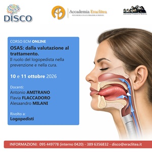 OSAS: dalla valutazione al trattamento. Il ruolo del logopedista nella prevenzione e nella cura.